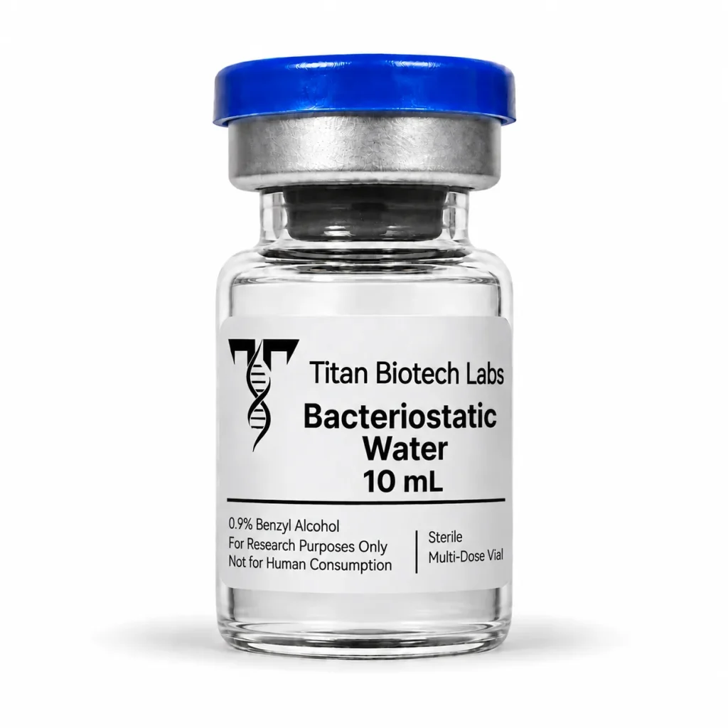Bacteriostatic Water 10mL — research peptide vial