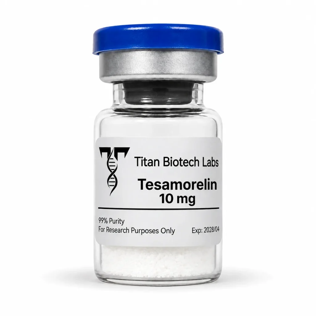 Tesamorelin 10mg — research peptide vial