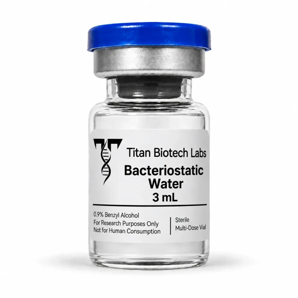 Bacteriostatic Water 3mL — research peptide vial